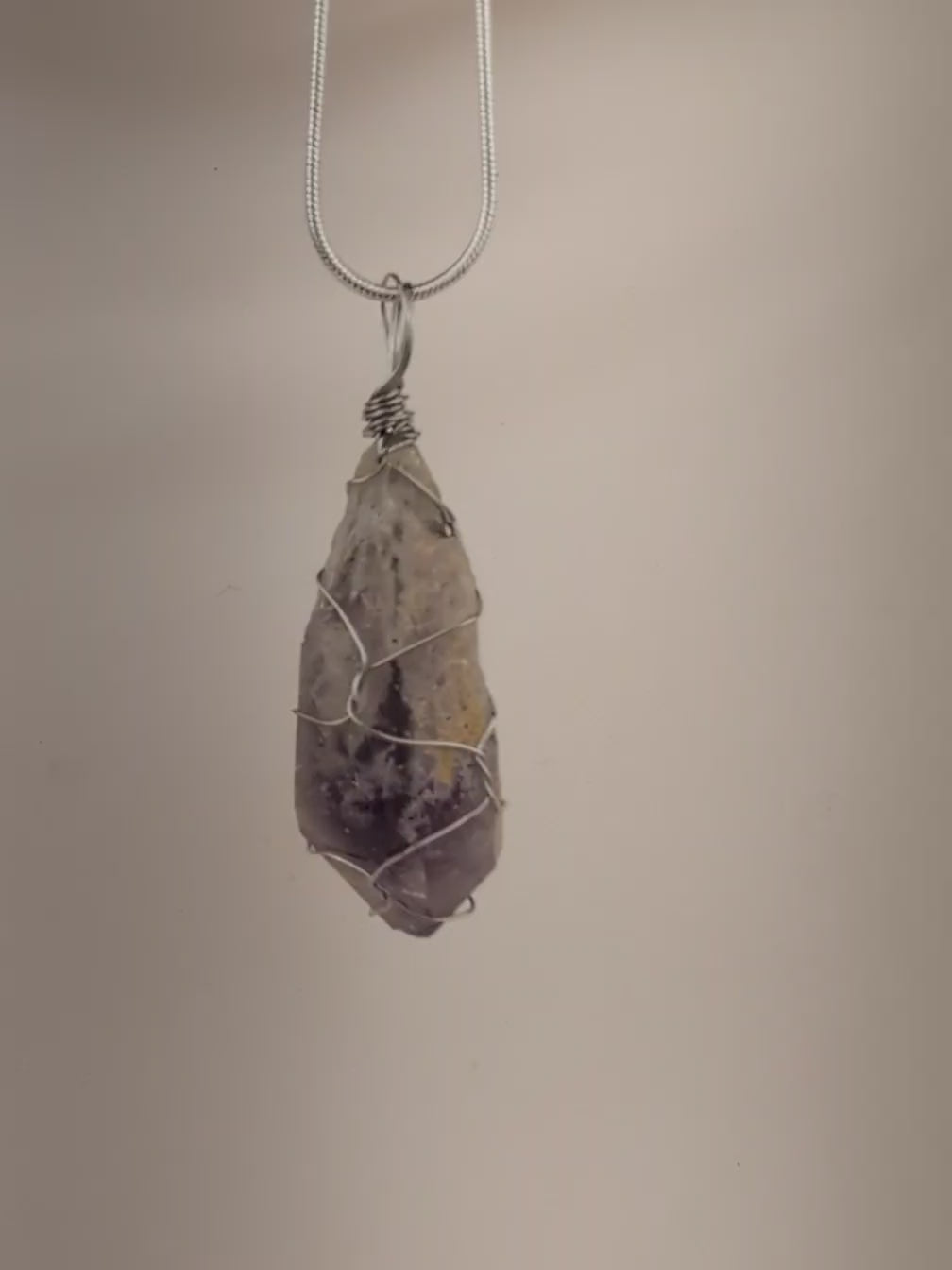 Raw Amethyst Pendant