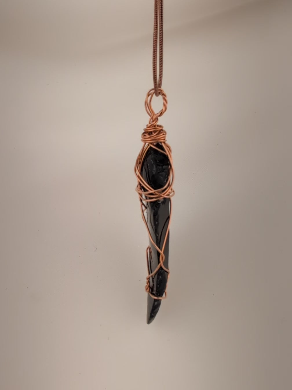 Obsidian Arrowhead Necklace Pendant