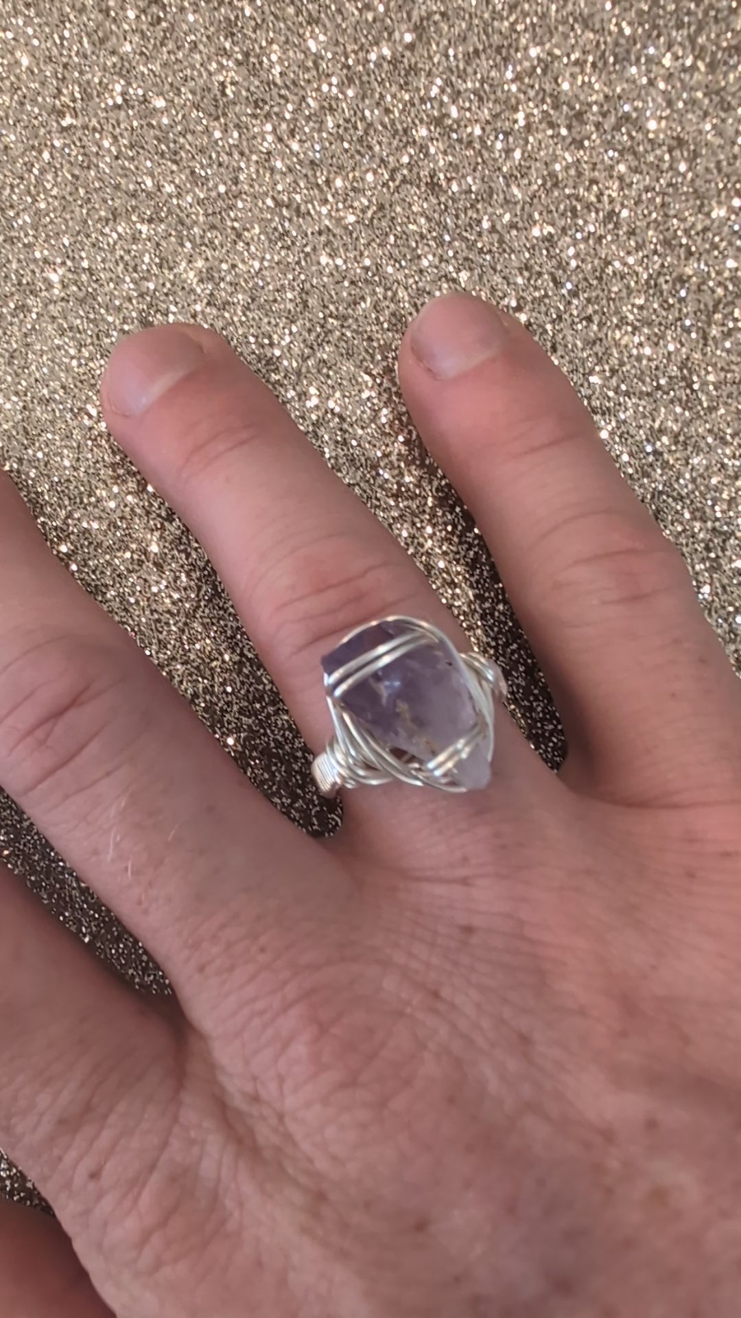 Raw Amethyst Ring