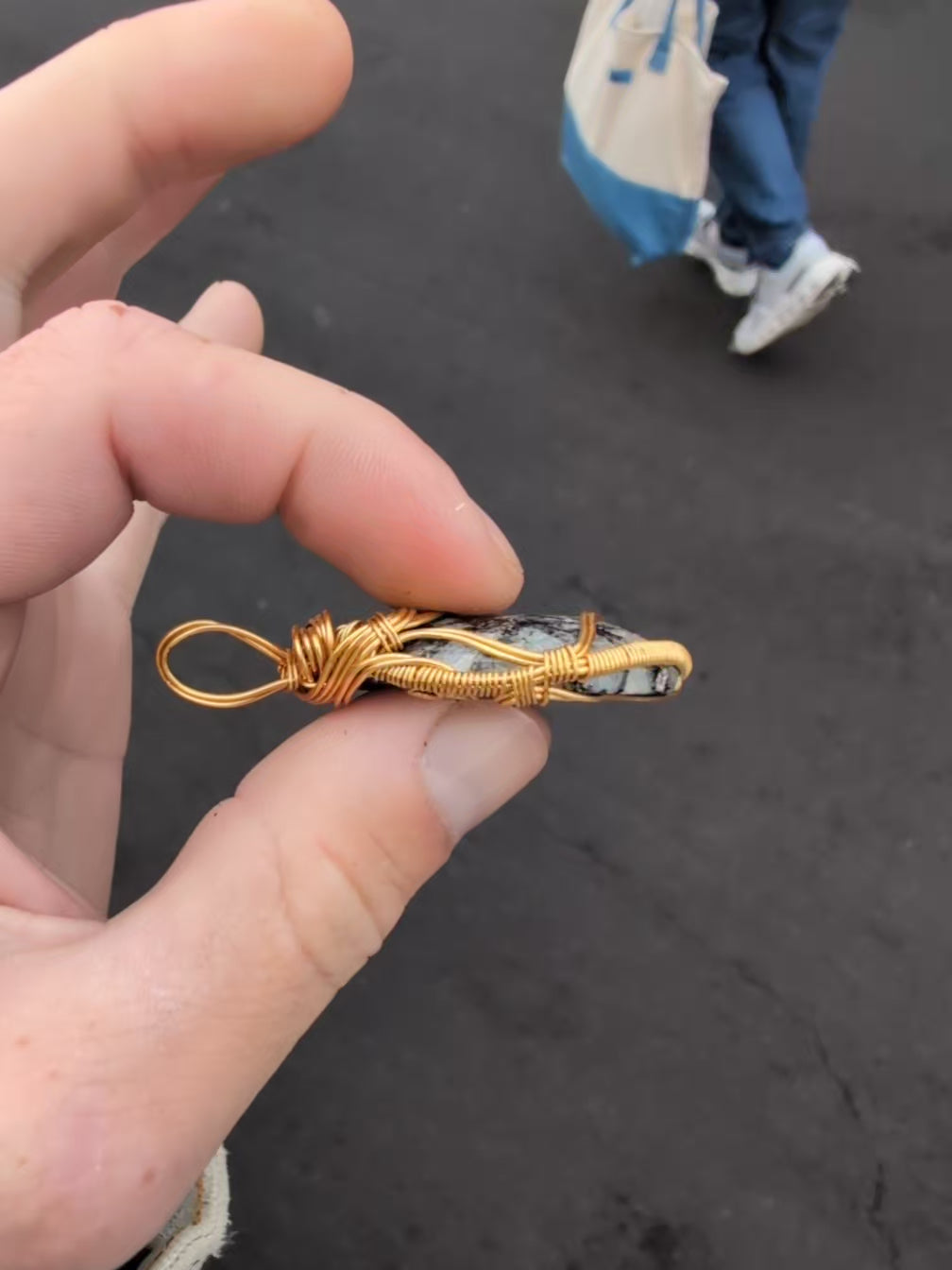 Golden Granite Pendant