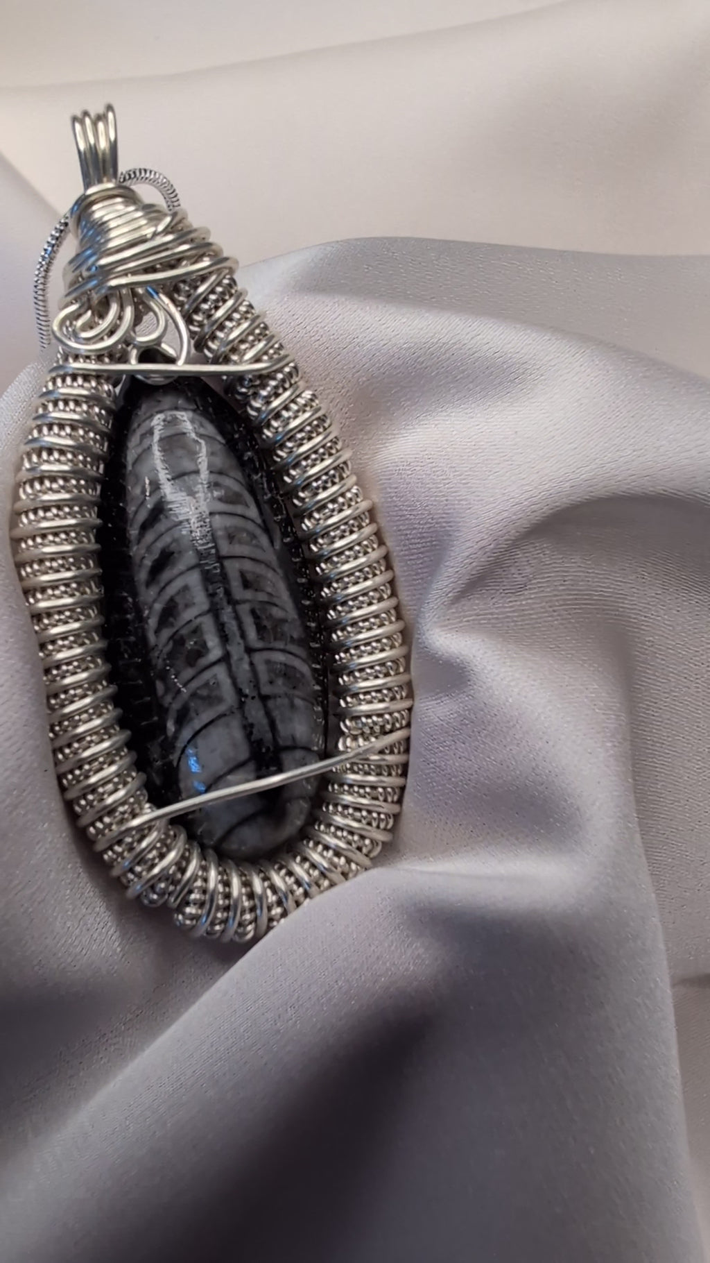 Orthoceras Fossil Pendant