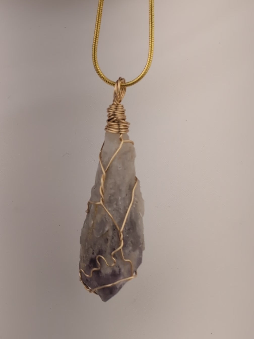 Raw Amethyst Pendant