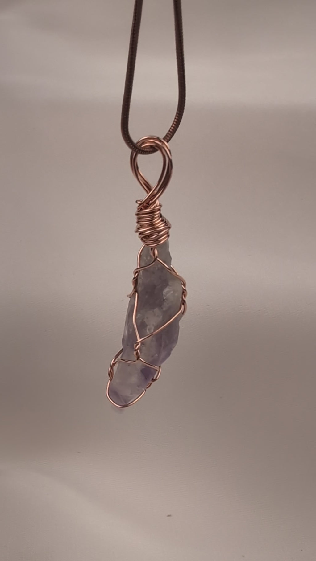 Raw Amethyst Pendant
