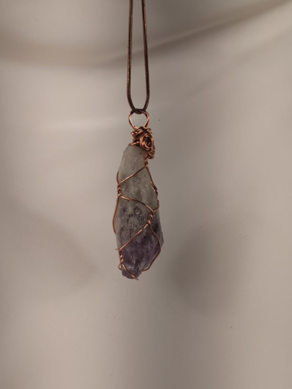 Raw Amethyst Pendant