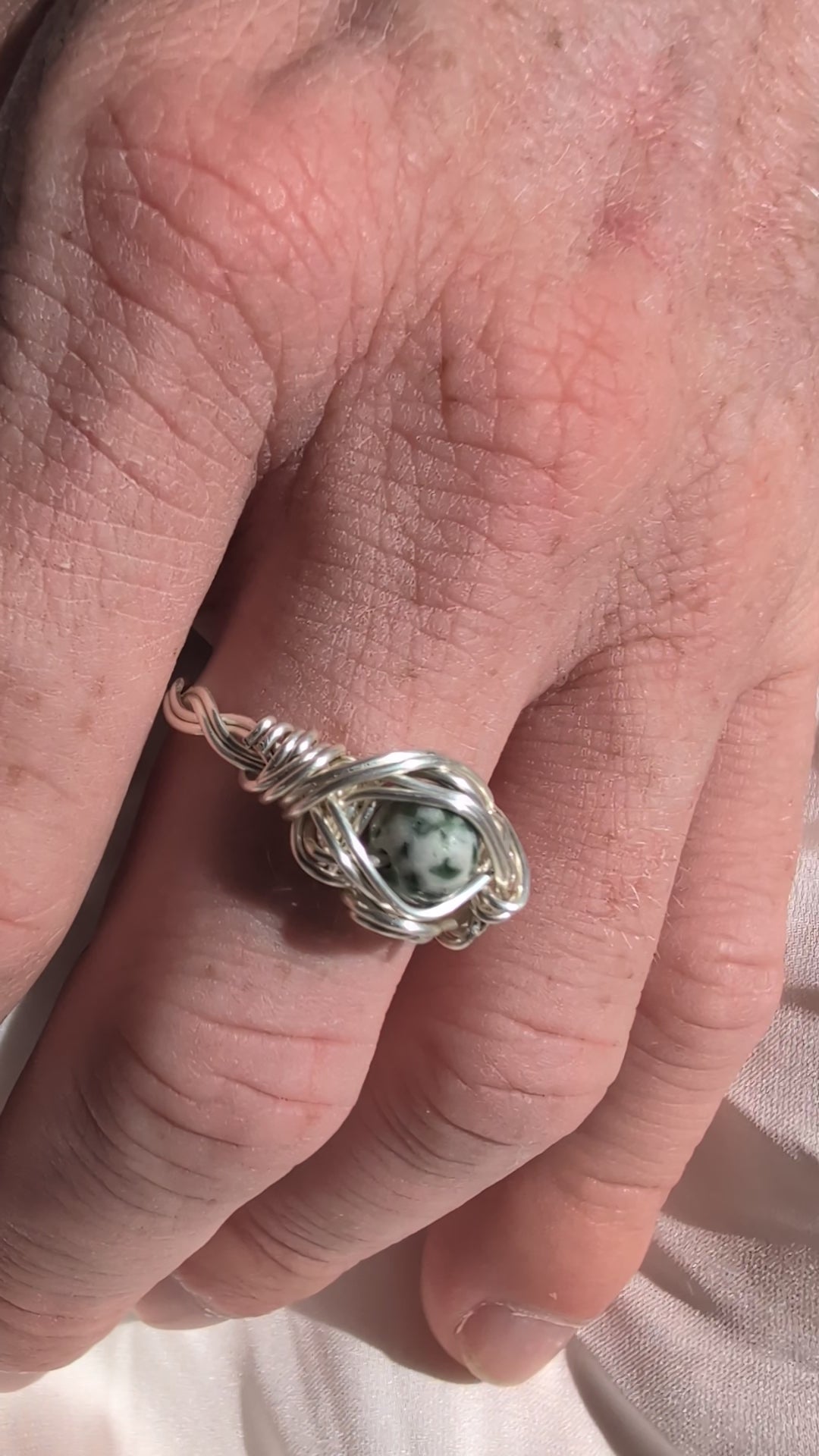 Moss Agate Ring