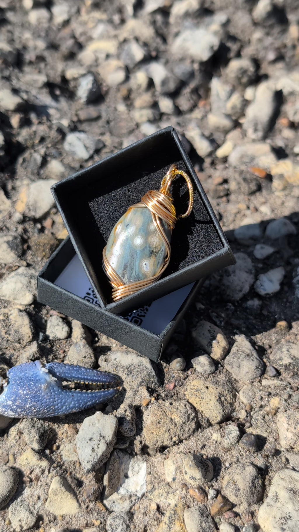 Ocean Jasper Necklace Charm