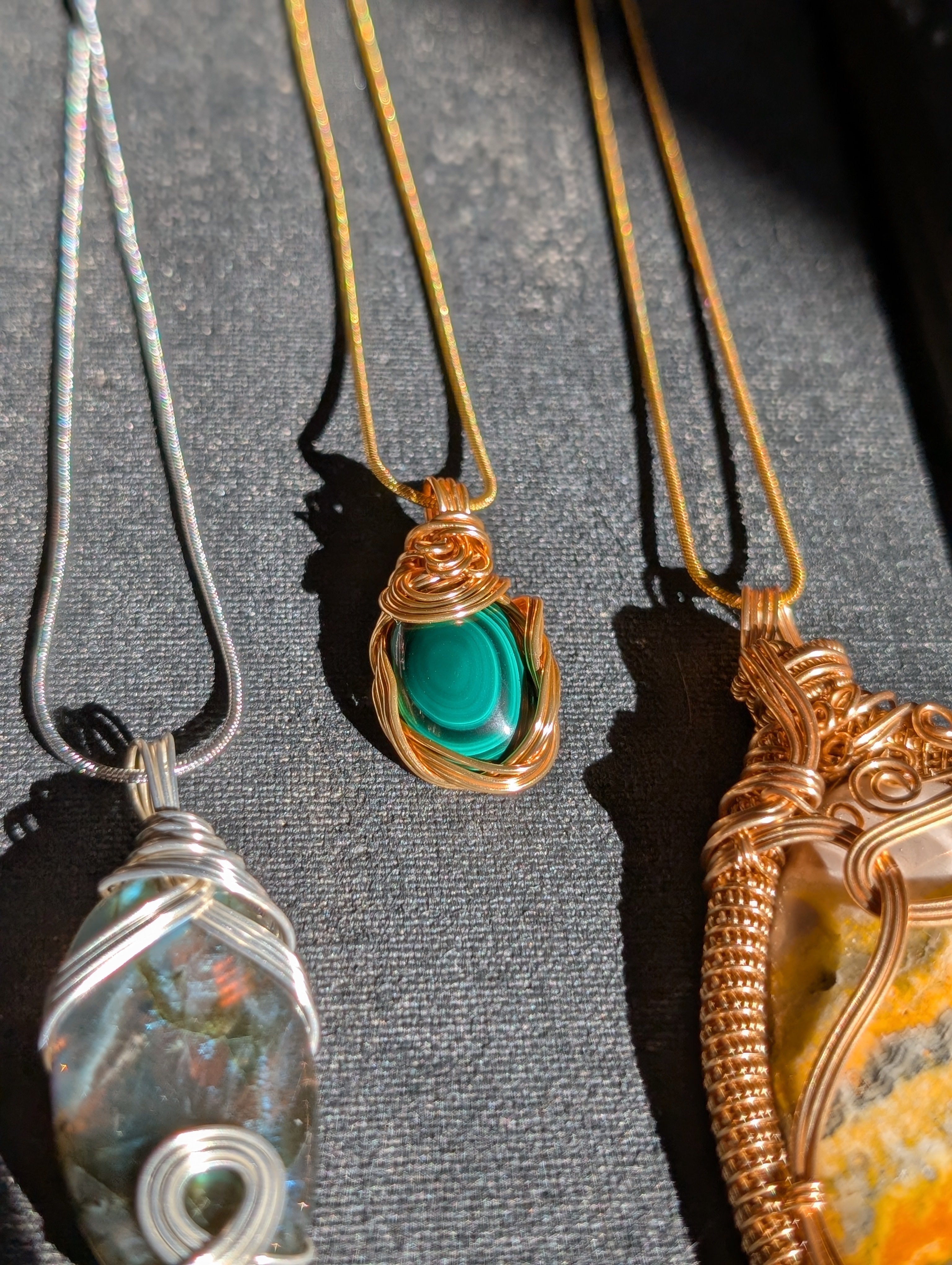 Malachite Charm Necklace