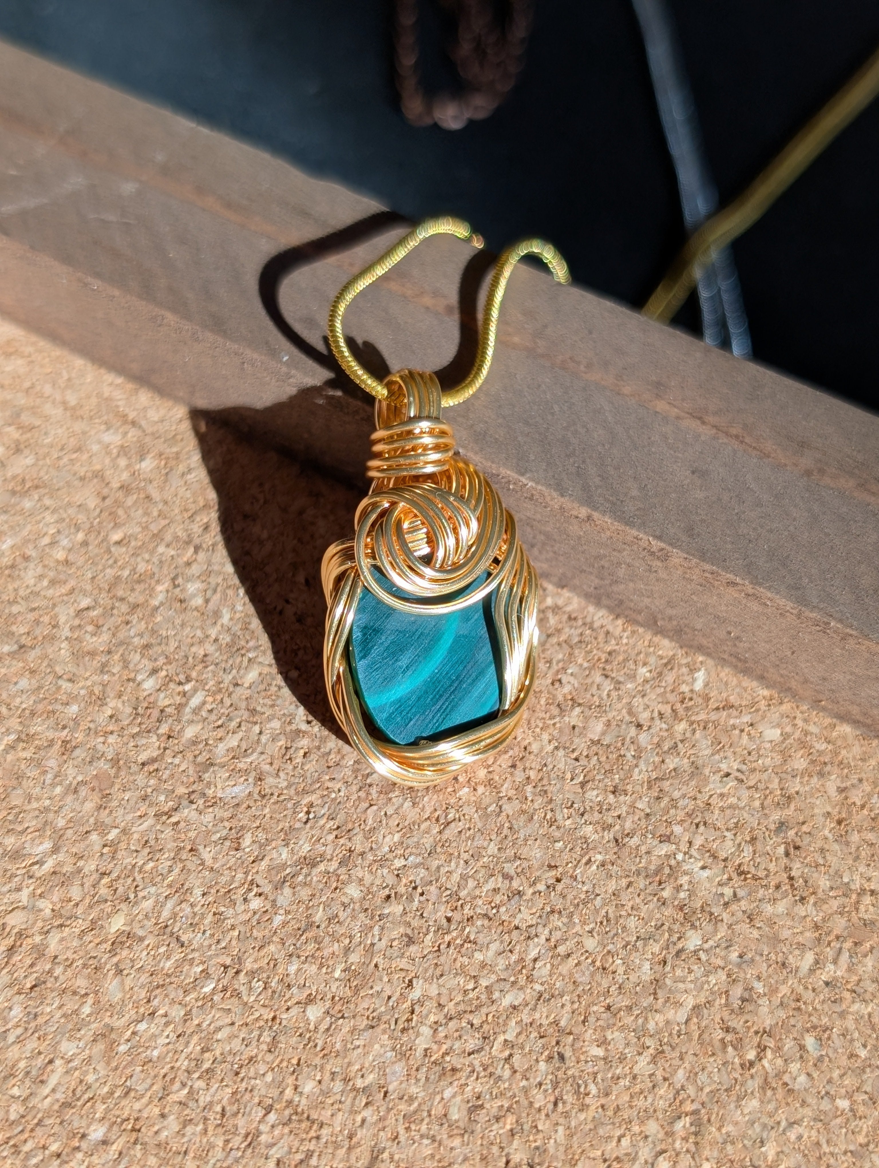 Malachite Charm Necklace