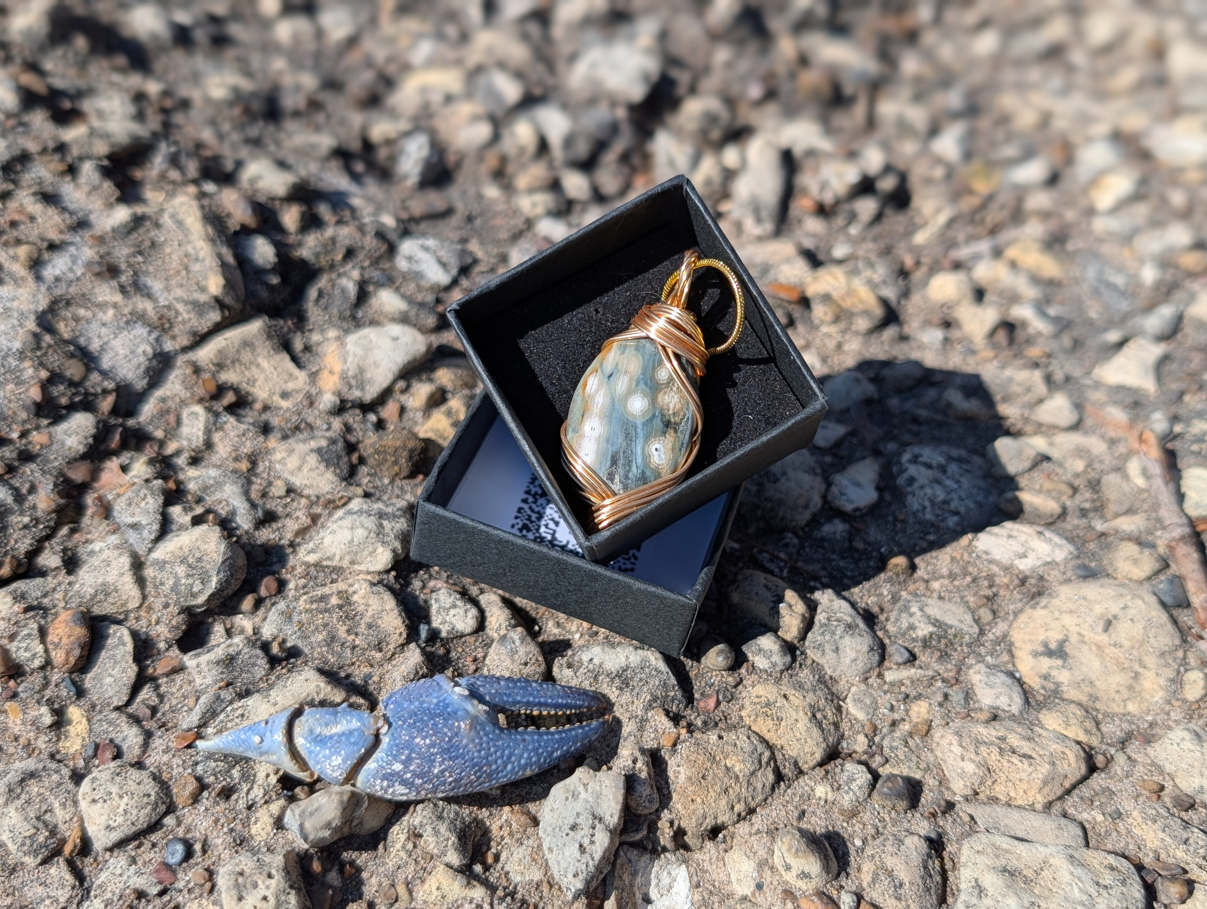 Ocean Jasper Necklace Charm