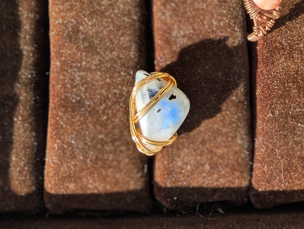 Moonstone Ring Size 6.5